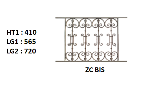 Balcon garde-corps balustrade en fonte Loiselet